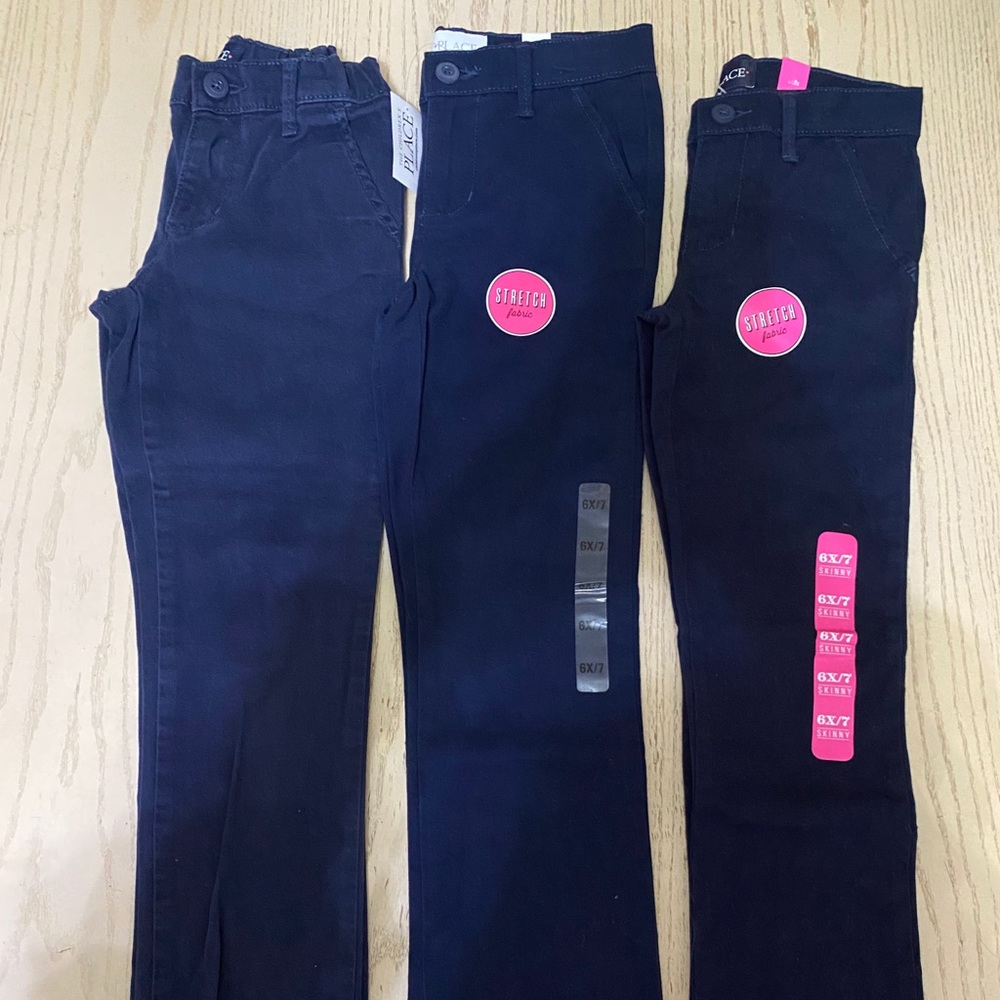 3 Navy Blue uniform pants from Children’s Place.